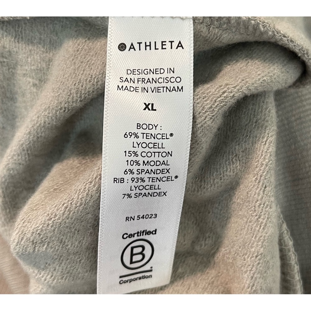 Athleta Women's Sage Green Balance Sweatshirt Full Zip Up NWT SZ XL - Picture 8 of 12